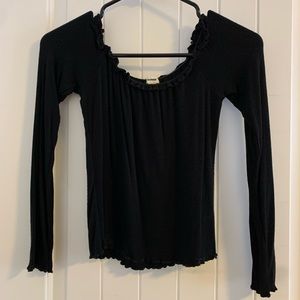 Off the shoulder long sleeve